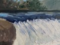 Картина маслом на холсте 'Водопад Манавгат'