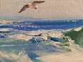 Картина маслом на холсте 'Морской пейзаж'